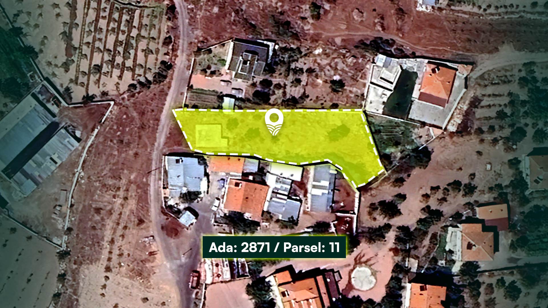 Kayseri İncesu Hamurcu’da Köyiçi Konumda 2 Kat İmarlı 1.334 m² Bağ