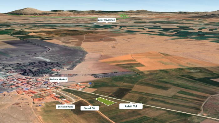 Kütahya Altıntaş Yeni'de Havalimanı Yakınında Asfalt Kenarı 1.539 m2 Tarla Fırsatı