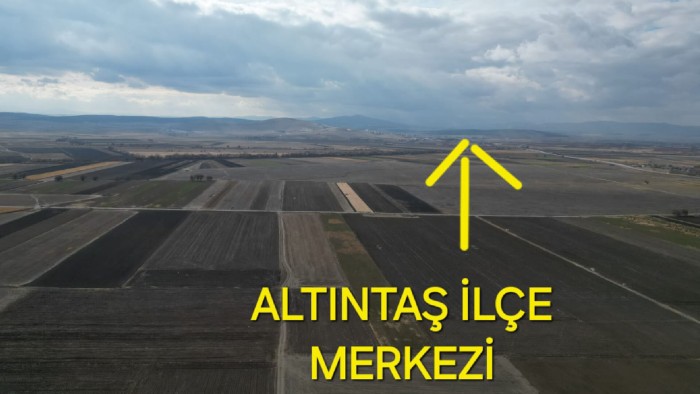 Kütahya Altıntaş Alibey'de Havalimanı'nın Dibinde, OSB ve İlçe Merkezine Yakın 15.730 m2 Tarla Fırsatı