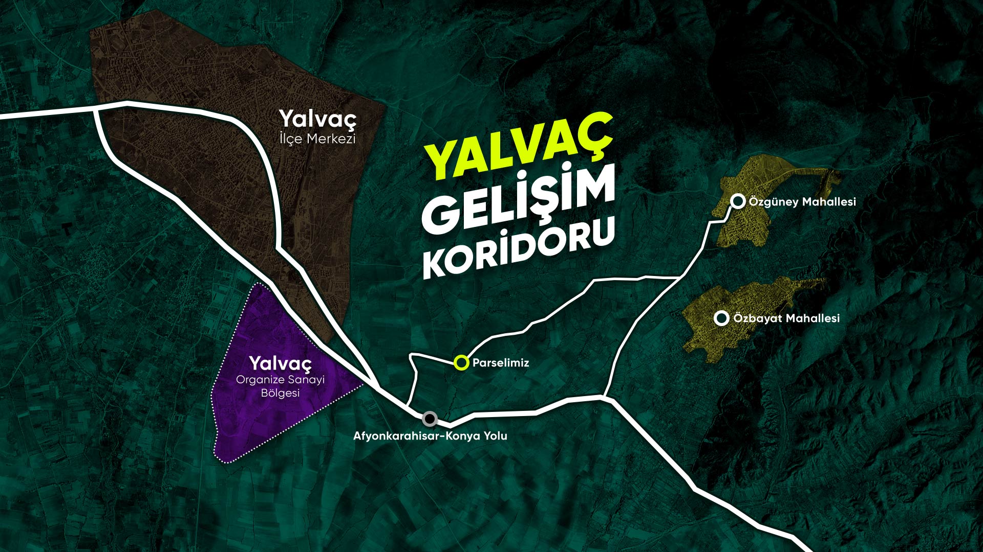 Isparta Yalvaç'ta İlçe Merkezine ve OSB'ye Komşu, Resmi Yola Cepheli 3.153 m² Yatırımlık Tarla