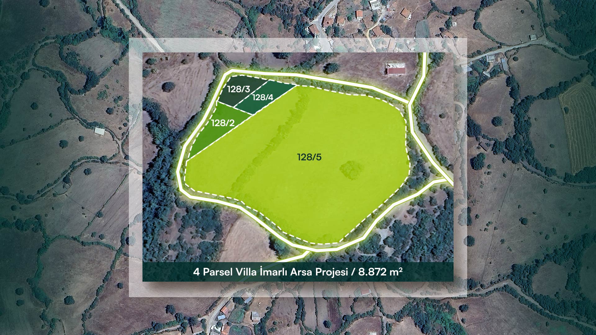 Çanakkale Çan Cicikler’de 3 Villa İmarlı, 1 Tarla Parselli Yatırım Projesi