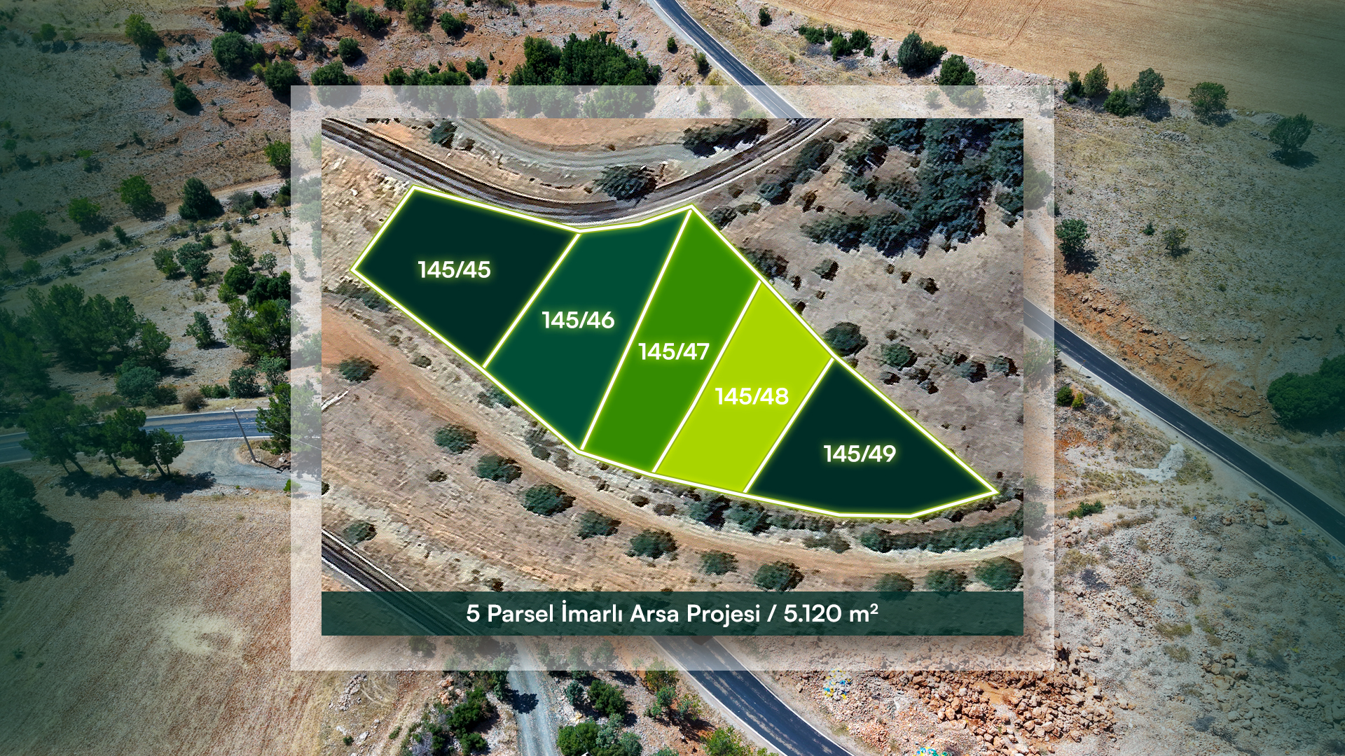 Denizli Kale Kayabaşı'nda Köy Yerleşik Alan İçerisinde Konut İmarlı Arsa Projesi (5 Parsel)