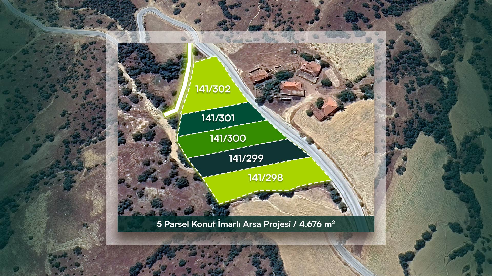Denizli Buldan Karaköy'de Köy Yerleşik Alan İçerisinde Konut İmarlı Arsa Projesi (5 Parsel)