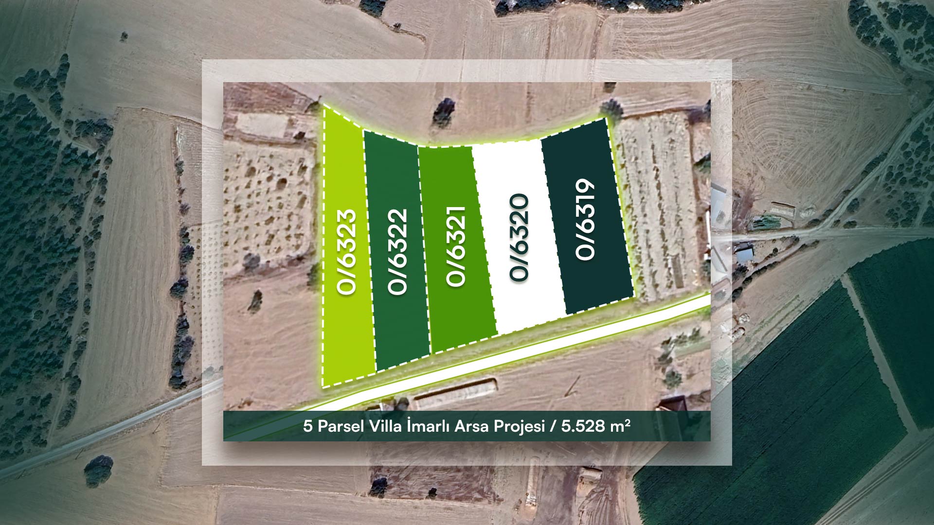 Uşak Ulubey İnay’da Yerleşik Alan İçerisinde Villa İmarlı Arsa Projesi (5 Parsel)